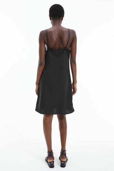 Buy Calvin Klein Womens Black Recycled Slip Dress from Next Germany