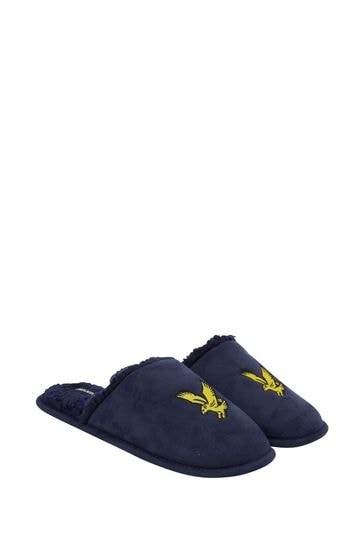 Lyle & Scott Blue Slippers