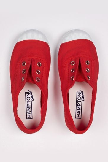 Red canvas new arrivals shoes online