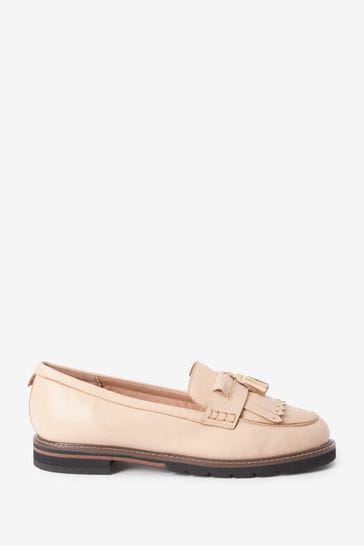 Nude Extra Wide Fit Forever Comfort® Leather EVA Loafers