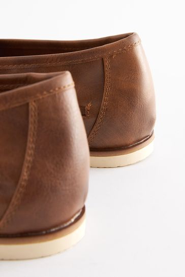 Tan weave new arrivals loafers
