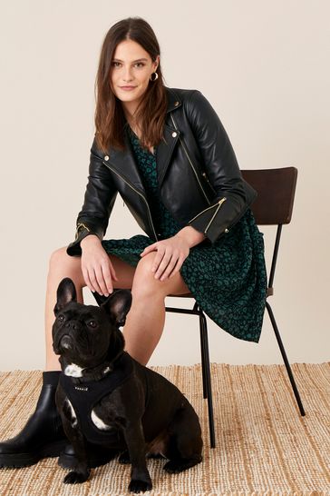 Monsoon new arrivals leather jacket