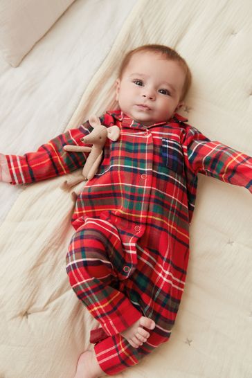 Red check pyjamas discount baby