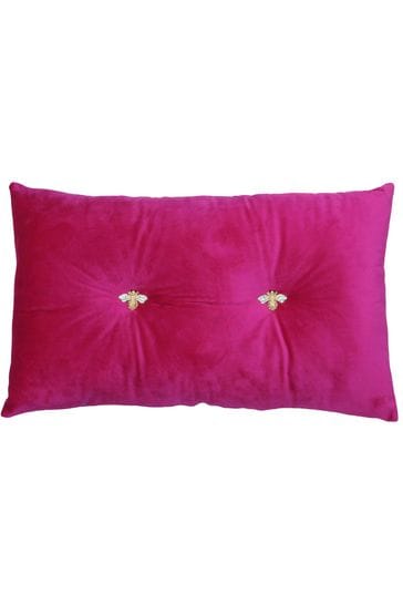 Riva Paoletti Fuchsia Pink Bumble Cushion