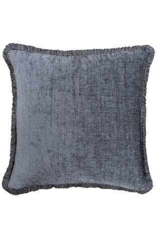 Riva Paoletti Graphite Grey Astbury Chenille Polyester Filled Cushion