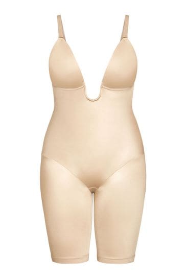 Buy City Chic Smooth And Chic Plunge Natural Bodyshaper from Next