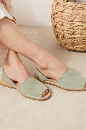 Sage Green Regular/Wide Fit Beach Sandals
