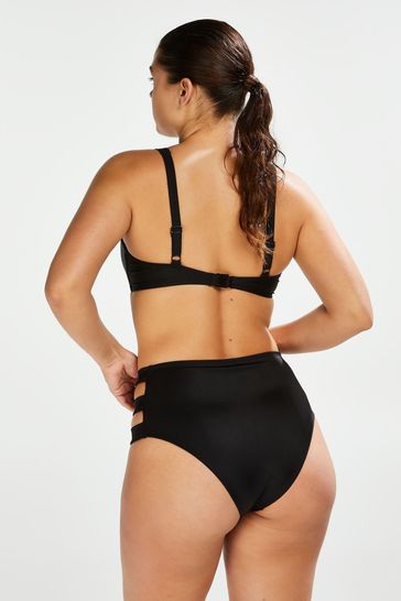 Buy Hunkemoller Black Sunset Dreams High Waisted Cut Out Bikini Bottoms from Next Luxembourg