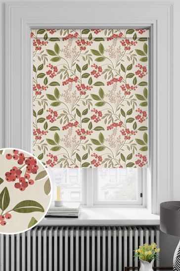 Red Berries Made To Measure Roller Blind
