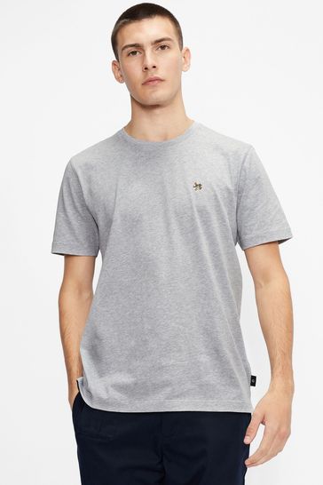 Ted Baker Grey Oxford Short Sleeve T-Shirt