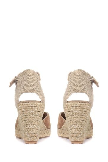 Buy Jones Bootmaker Ladies Natural Arabella Leather Wedge Sandals from Next  Singapore