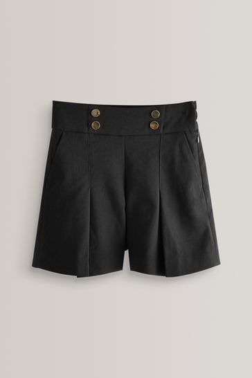 Buy Black High Waisted Shorts 3 16yrs from Next Luxembourg