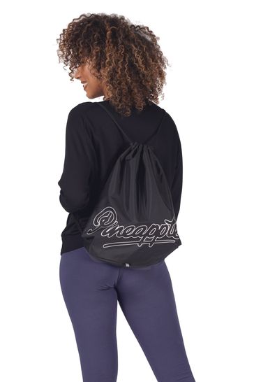 Buy Pineapple Black Drawstring Bag from Next Oman