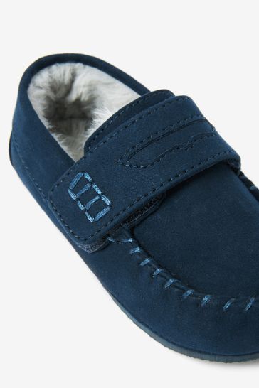 Boys moccasin slippers on sale