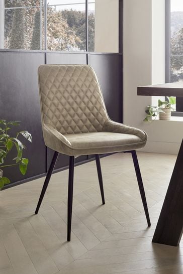 Next faux leather dining chairs discount