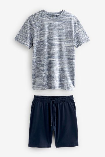 Navy jersey pyjamas shop