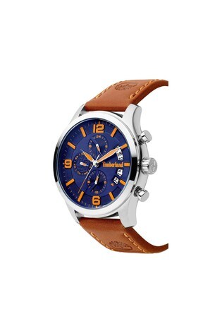 Timberland Westborough Watch With Brown Leather Strap