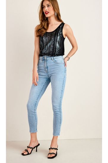 Stretchy mom jeans uk clearance
