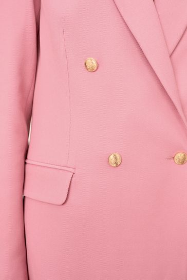 Baby pink military blazer online