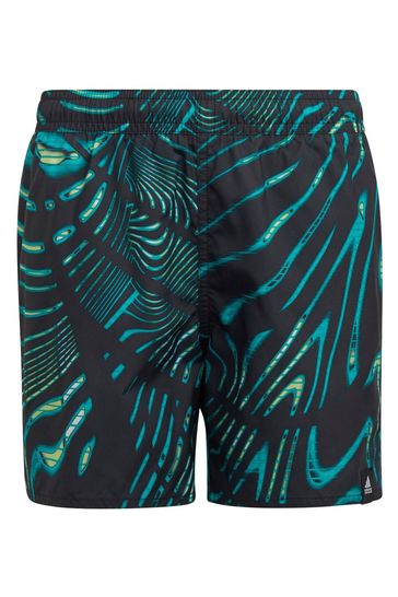 adidas Blue Graphic Swim Shorts