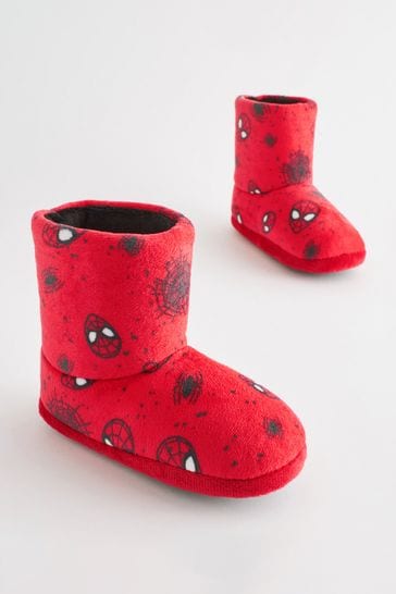 Spider-Man Red Warm Lined Slipper Boots