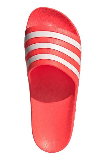 adidas Red Adilette Aqua Sliders