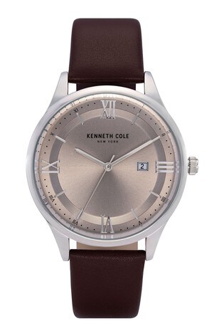 Kenneth Cole Black Leather Strap Watch