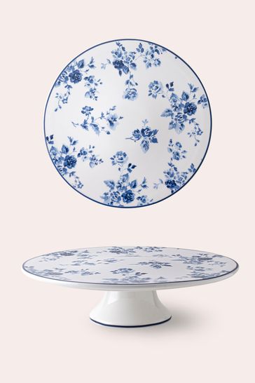 Laura Ashley Blue Heritage Cake Stand Cake Stand