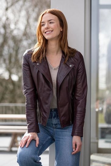 Lakeland Leather Toni Leather Biker Jacket