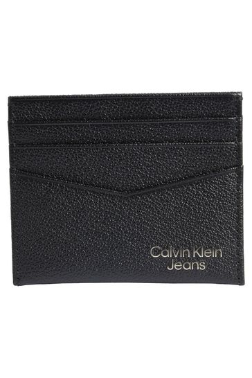 Calvin Klein Black Micro Pebble Cardholder