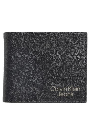 Calvin Klein Black Micro Pebble Bi-Fold Wallet