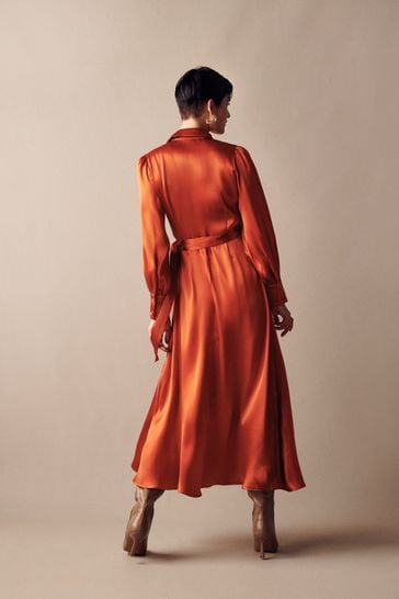 Next satin shirt dress 2025