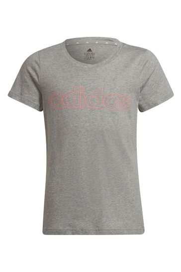 adidas Grey Linear T-Shirt