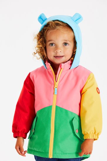 Buy Rainbow Colourblock Printed Waterproof Coat 9mths 7yrs from Next Estonia