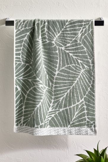 Green Leaf Towel 100 Cotton