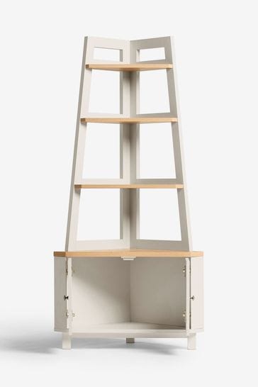 Cream corner shop ladder shelf