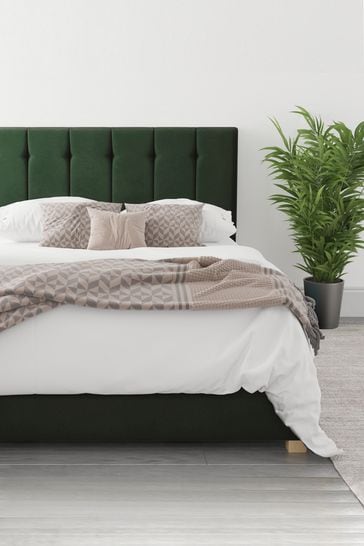 Aspire Furniture Green Hepburn Ottoman Bed