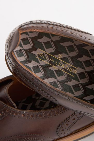 Buy Mens Contrast Sole Leather Brogues 