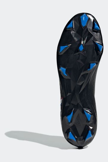 Adidas black and hotsell blue football boots