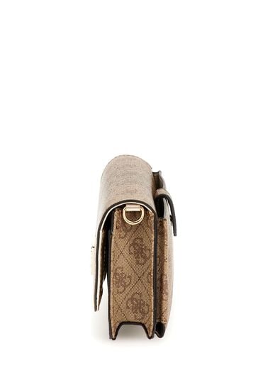 Buy Guess Brown Noelle Flap Organiser Cross Body Bag from Next