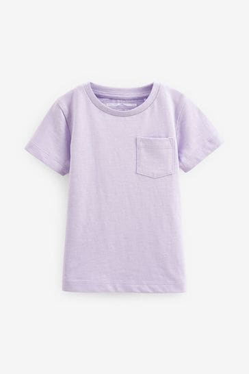 Lilac Purple Short Sleeve Plain T-Shirt (3mths-7yrs)