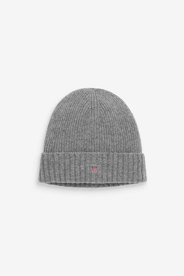 GANT Red Wool Lined Beanie