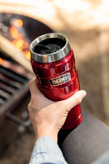 Buy Thermos Red Stainless Steel King 470ml Travel Tumbler from the
