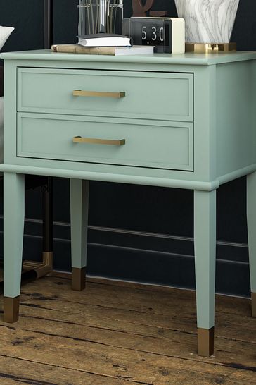 Buy CosmoLiving Green Westerleigh 1 Draw Side Table from the Next