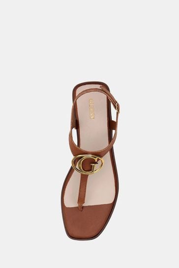 Buy Guess MIRY Brown Sandals from Next Luxembourg