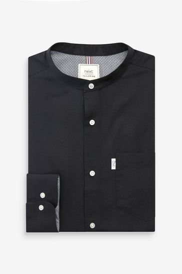 uniqlo no collar shirt