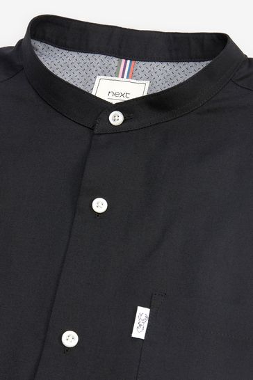 Buy Black Grandad Collar Shirt from Next Australia