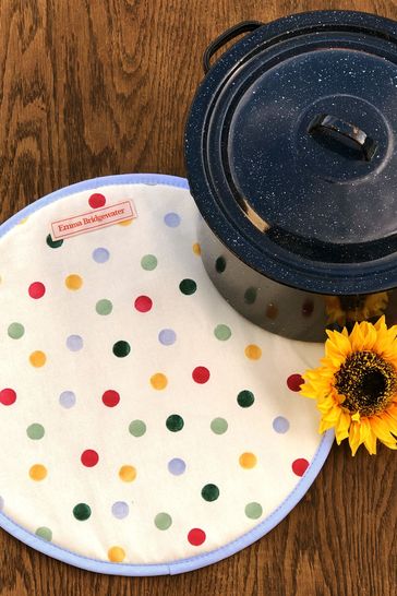 Emma Bridgewater Cream Polka Dot Hob Cover