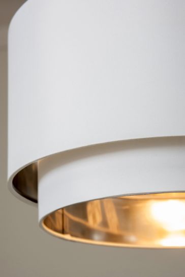 White best sale copper lampshade