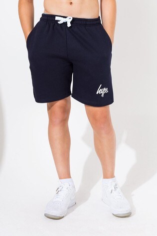 Hype. Navy Blue Script Shorts